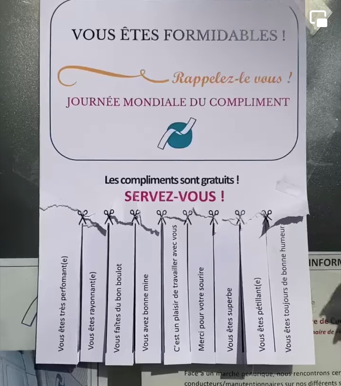 1er mars : La journée du compliment !